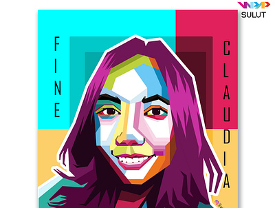 Wedha's Pop Art Potrait - "Fine" design illustration vector