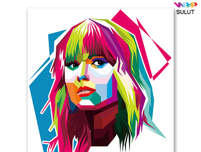 Wedha's Pop Art Potrait - "Taylor Swift" design illustration vector