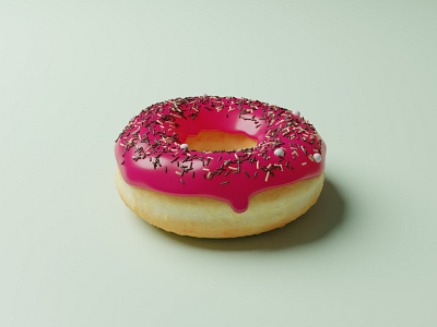 The Blender Donut 3d 3d art b3d blender blender donut blender3d design digital art donut first illustration render