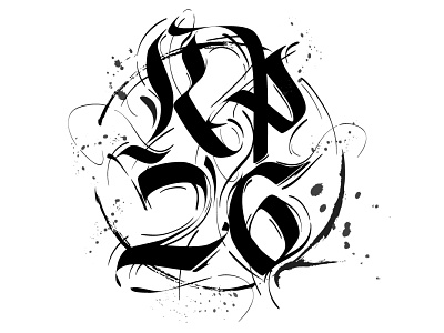 Logotype branding calligraphy illustration logo typography vector