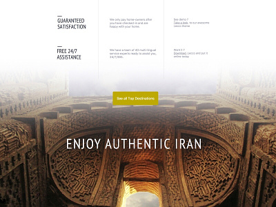 Authentic Iran authentic iran travel travel website ui ui design webdesign website