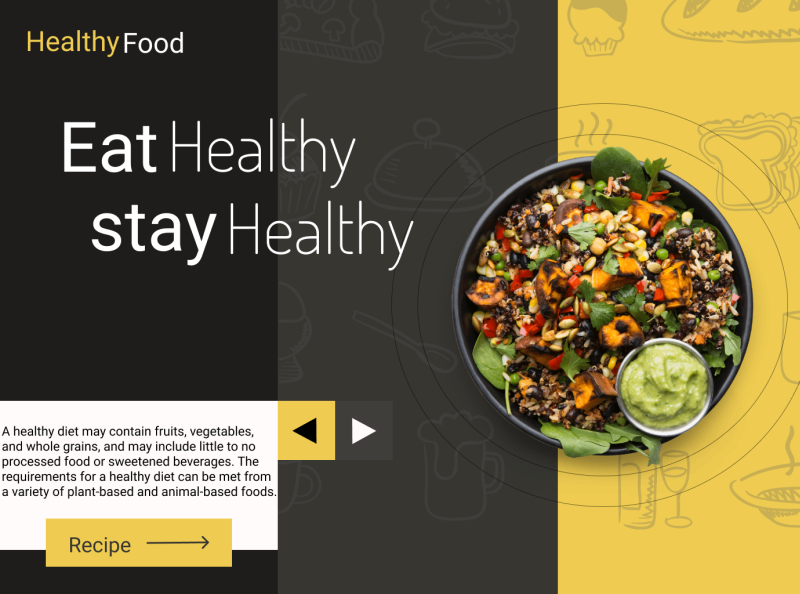 healthy food by Sabina on Dribbble