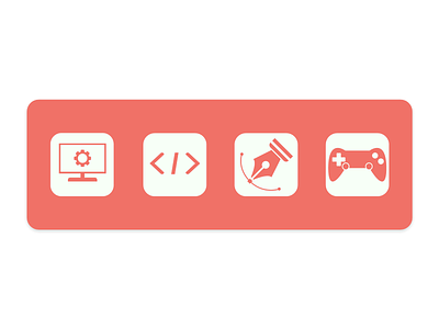 Icons developer game developer graphic designer icons icons set minimalistic programmer web elements