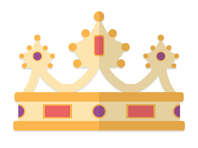 Crown flat-design