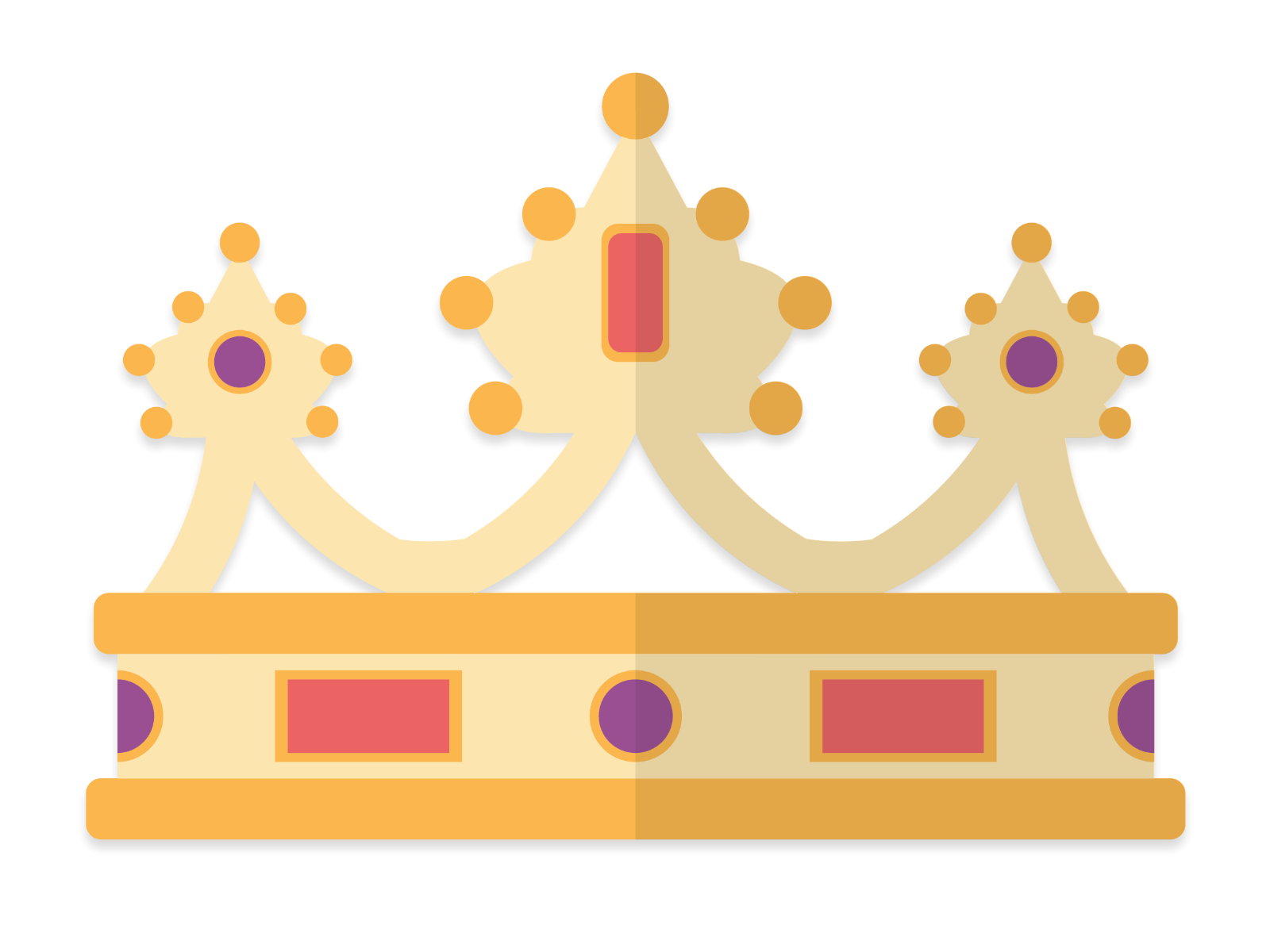 Crown flatdesign by Bogdan on Dribbble