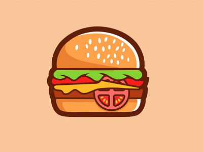 Burger design vector