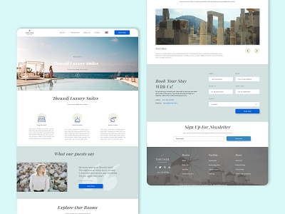 Boutique Hotel UX/UI design