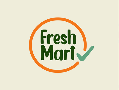 Fresh Mart Logo branding color contrast design ideal illustration illustrator logo photoshop vector web