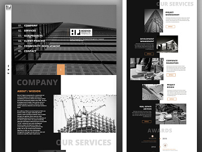 Real Estate Landing Page Concept -WIP blackwhite landing realestate