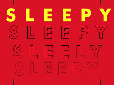 sleepy design graphic design