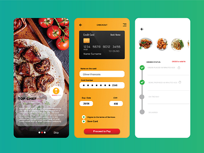 Chicken food delivery ui ux uxdesigner