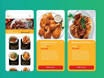 Chicken food delivery app