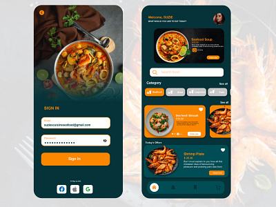 RESTAURANT APP DESIGN adobexd branding design graphic design logo uxdesign