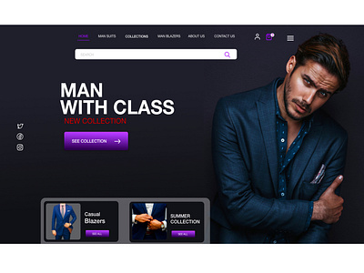 MAN SUITS WEB DESIGN