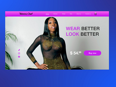 Valencia's closet uiux design adobe xd adobexd design graphicdesign illustration ui uidesign ux uxdesign