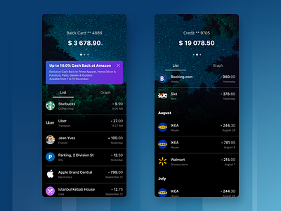 Banking App Concept app business dark fin tech finance ios