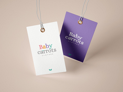 Baby Carrots Label baby baby carrots baby clothes brand branding carrots clothes label label design