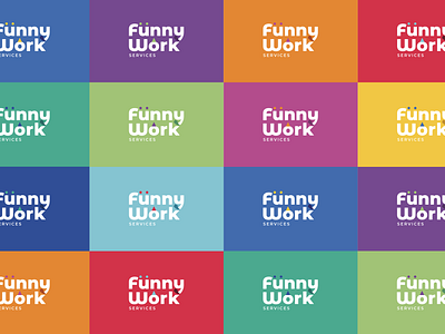 Funny Work Logo colorful logo logo design logotype