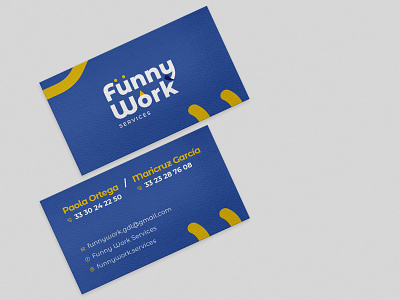 Funny work business card