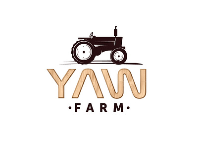 YAW Farm branding illustration logo