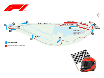 Formula 1 - Tracks branding design formula1 illustration vector webdesign