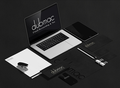 dubmac Cloud Accounting & Tax branding design illustration logo typography