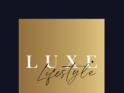 LUXE Lifestyle - Branding Examples branding design illustration logo typography vector