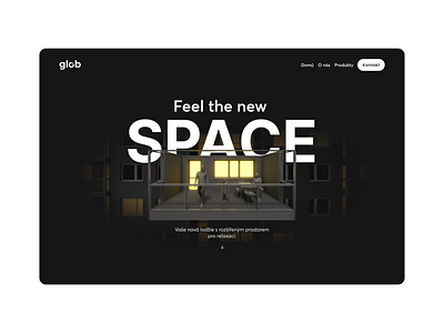 GLOB space landing page app design branding design illustration landing landing page logo ui ux web design website