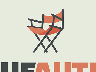 Rogue Auteurs brand branding chair design grey identity logo logotype mark orange typography