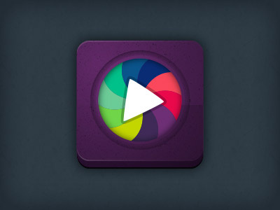 Icon app avatar icon play texture video