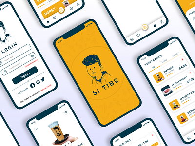 SiTibo - Food Delivery App UI Design app design design app graphic design ui ui design