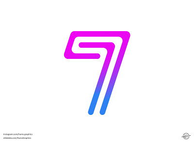 79 / 97 7 9 lettering logo logo number modern tecnology