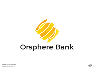Orsphere Bank abstrac bank globe graphic logo luxury modern