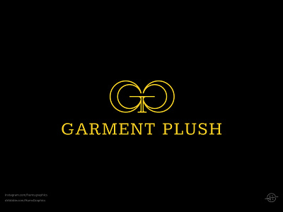 Garment Plush brand branding cloth fashion g garment gold graphic design letter lettering logo luxury moder modern p plush text
