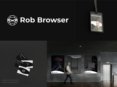 Rob Browser branding browser deepweb design graphic graphic design internet logo minimalist modern network pictorialmark privacy robber simple technology thief vpn web world