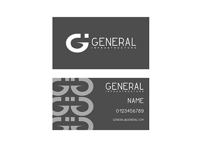 GI logo with visiting card branding bulding logo flat gif grid logo icon lettermark logo minimal visitingcard wordmark logo