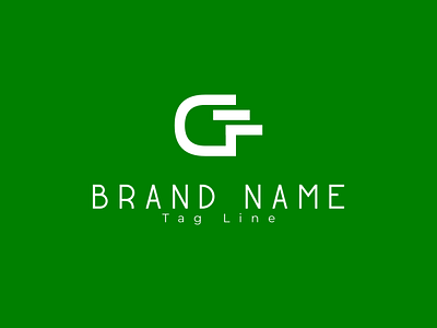 GF Logo branding flat gf letter gf logo grid logo icon lettermark logo minimal typography wordmark logo