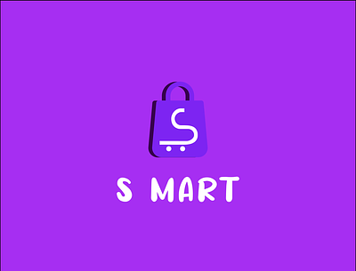 S MART SHOOPING LOGO DESIGN branding flat icon lettermark logo minimal s letter logo s logo s logo mark