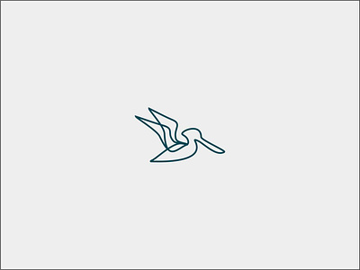 pelican icon illustration logo