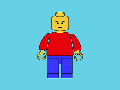 Classic Lego character fun illustration illustrator lego toys vector wixiweb