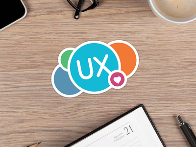 UX LOVERS Sticker (@Sticker Mule) design illustration lovers sticker stickermule ux