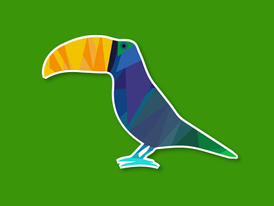 TOUCAN DO BRASIL animal brasil brazil color flat illustration illustrator toucan