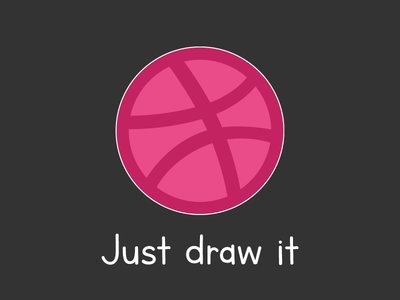 Dribbble "Just Draw It" for Playoff! Dribbble Sticker Pack