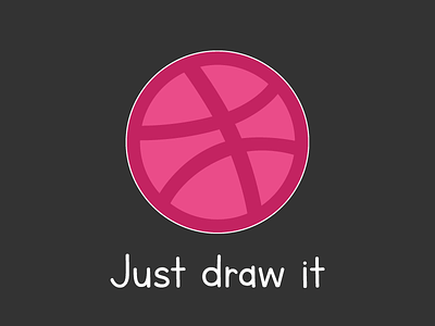 Dribbble "Just Draw It" for Playoff! Dribbble Sticker Pack dribbble illustrator nike playoff stickers