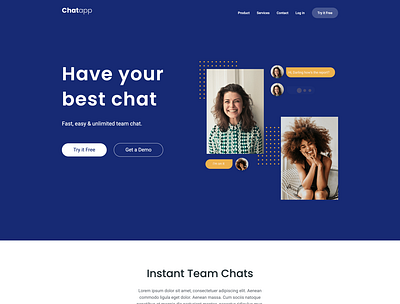 chat app team figma uidesign webflow