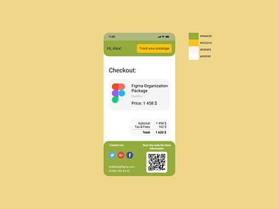 017 017 checkout checkout form dailyui dailyui016 design figma mobile ui ux