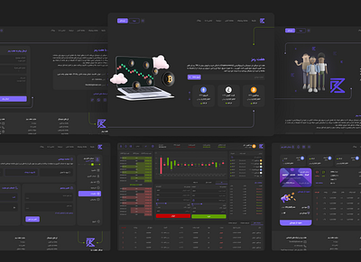 Cryptocurrency trading Platform crypto cryptocurrency dark design theme ui ux