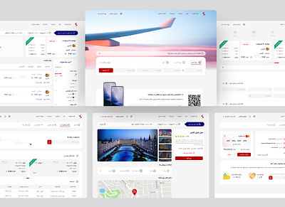 Traveling, plane and hotel reservation hotel plane ticket traveling ui ux webdesign