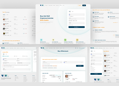 Cryptocurrency Real p2p platform crypto cryptocurrency design p2p ui ux webdesign