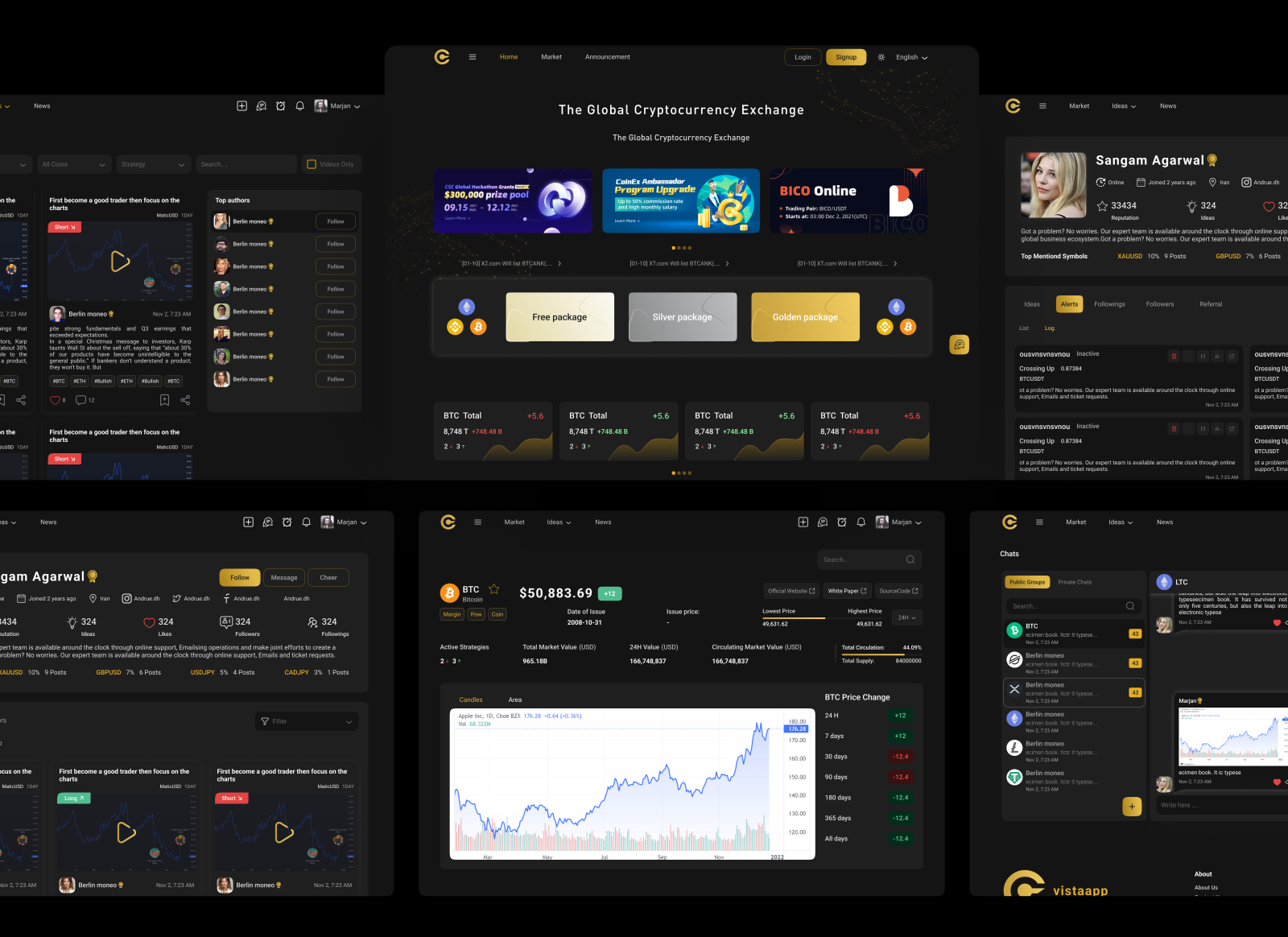 Cryptocurrency platform by marjan khalilpour on Dribbble